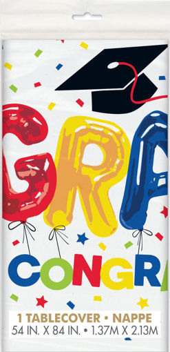Picture of GRADUATION PLASTIC TABLE COVER - 1.37X2.13M